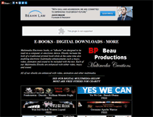 Tablet Screenshot of beauproductions.com